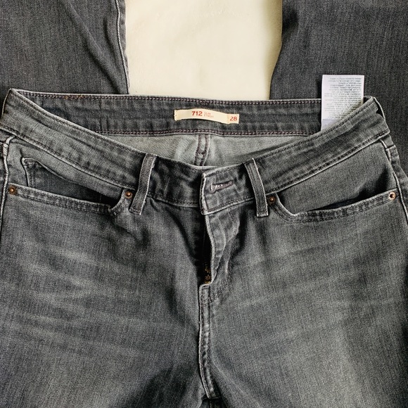 grey levis 712 slim jeans - Picture 3 of 5